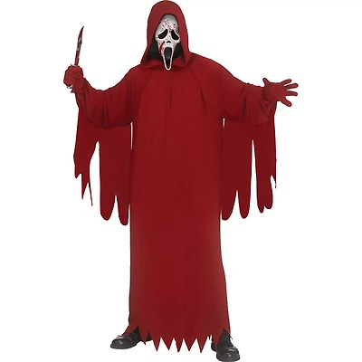 Adult Crimson Ghost Face Robe Costume