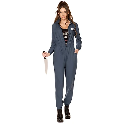 Adult Michael Myers Jumpsuit with Crop Top Costume - Halloween II