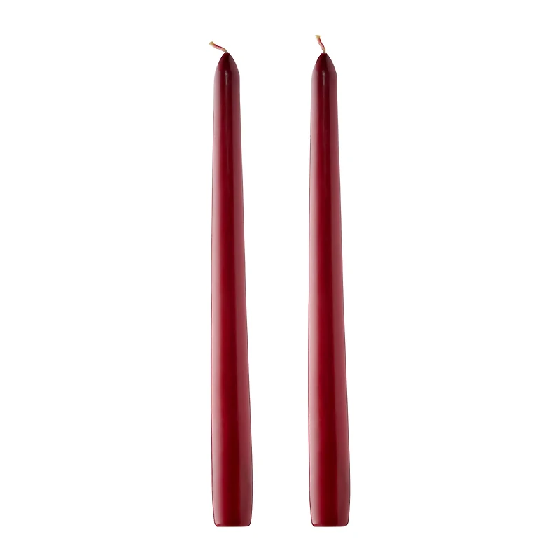 Enchant Red And Black Drip Taper Candles - 2 Pack