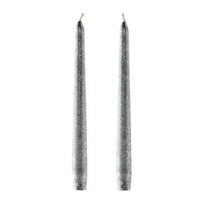 Enchant Black Glitter Drip Candles - 2 Pack