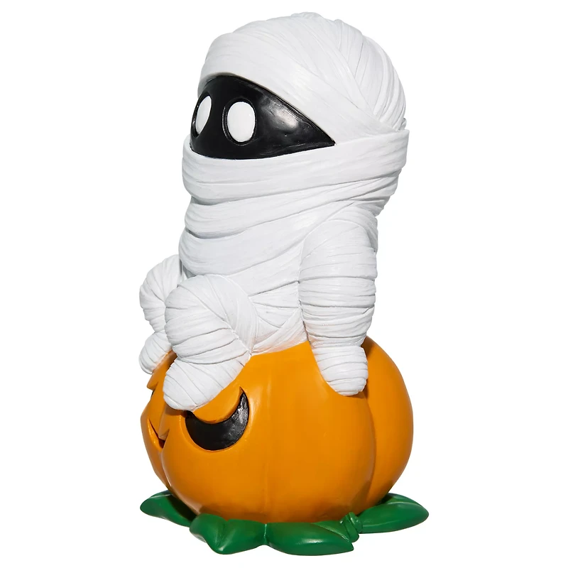 Pumpkin Mummy Tabletop Statue