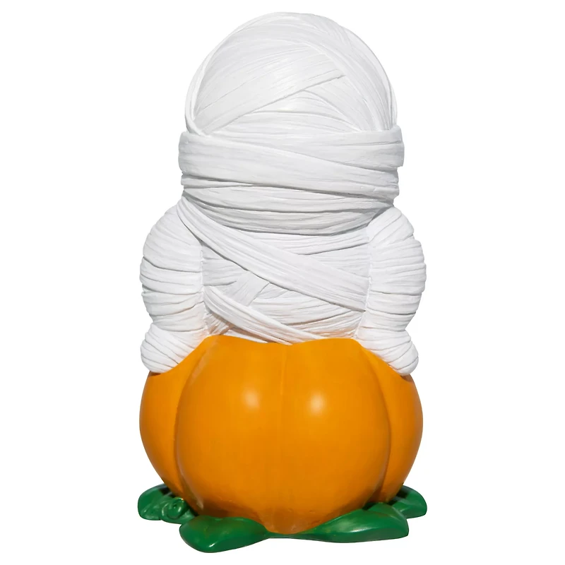 Pumpkin Mummy Tabletop Statue