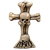 21 Inch Skull Bones Cross Tombstone
