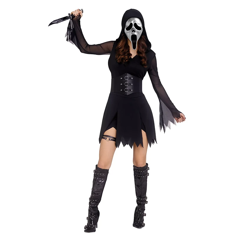 Adult Gothic Ghost Face Dress Costume