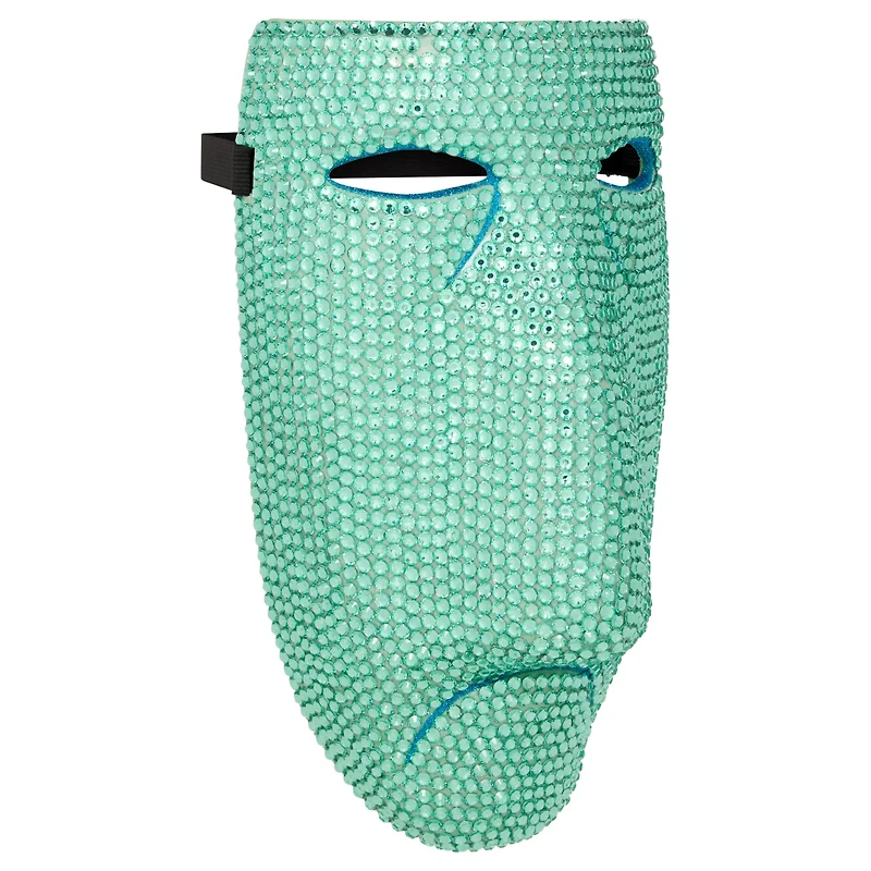 Bling Shock Green Rhinestone Half Mask -  The Nightmare Before Christmas