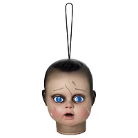 Hanging Baby Doll Head Static Prop