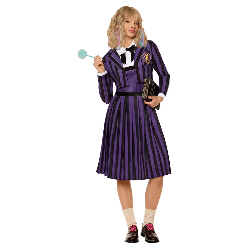 Adult Enid Sinclair Nevermore Academy Uniform Costume - Wednesday