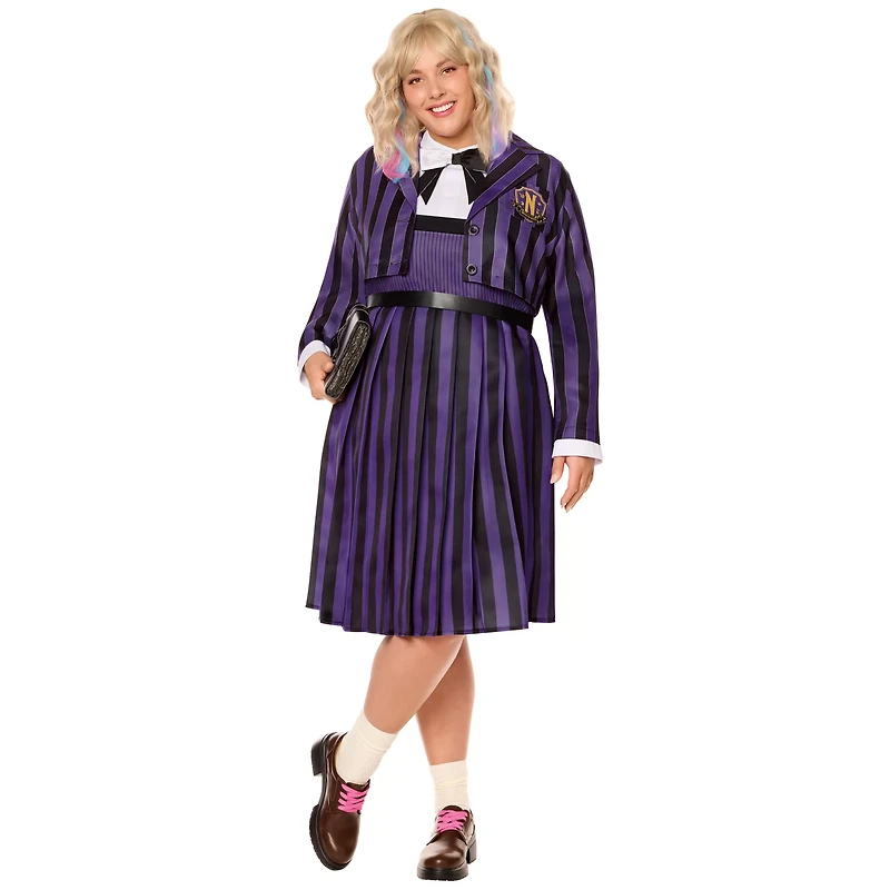 Adult Enid Sinclair Nevermore Academy Uniform Costume - Wednesday