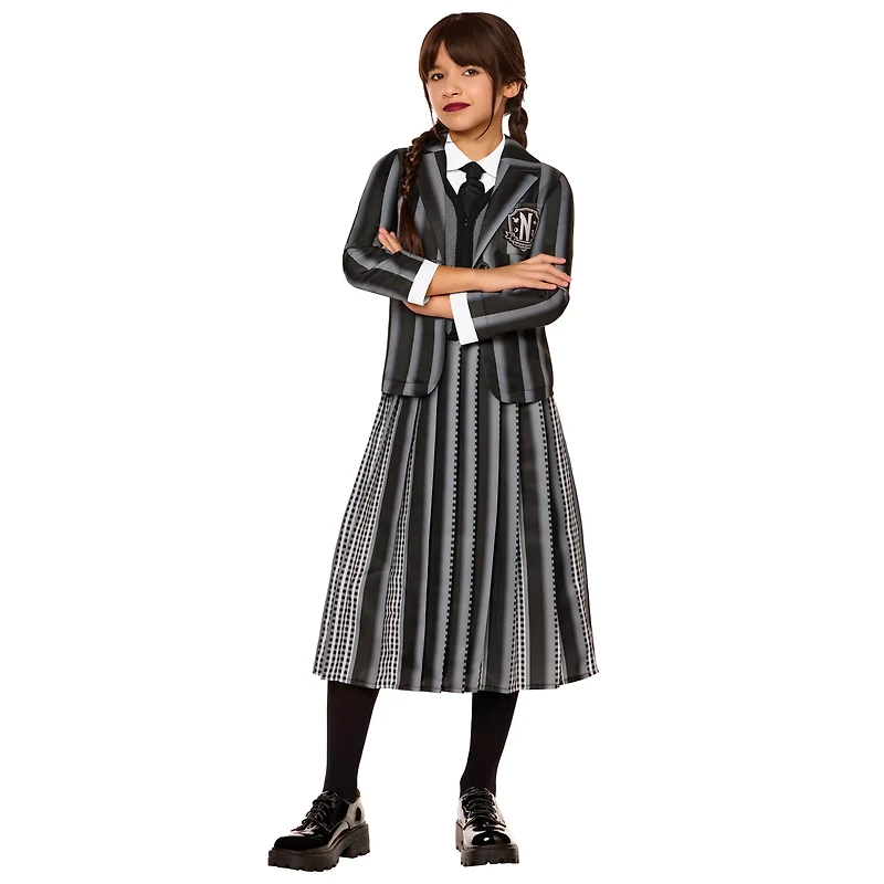 Kids Wednesday Nevermore Academy Uniform Costume
