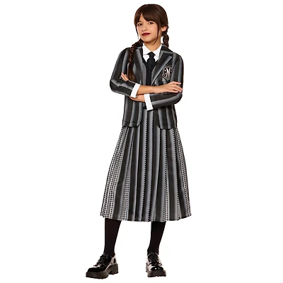 Kids Wednesday Nevermore Academy Uniform Costume
