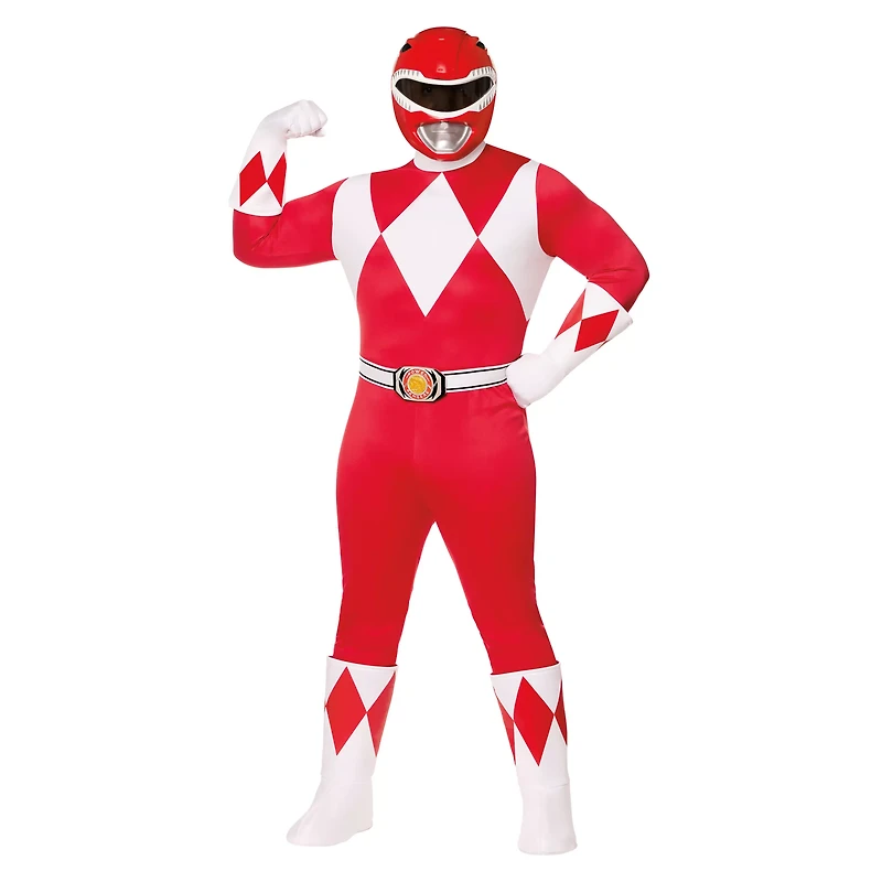 Adult Red Power Ranger Costume - Mighty Morphin Rangers