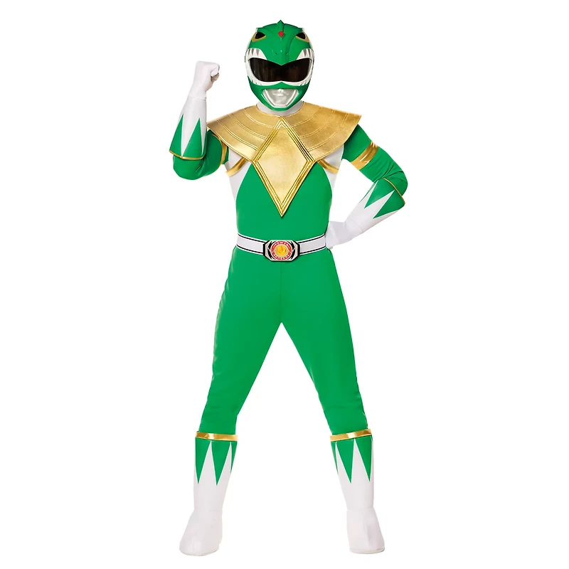 Adult Green Power Ranger Costume - Mighty Morphin Rangers