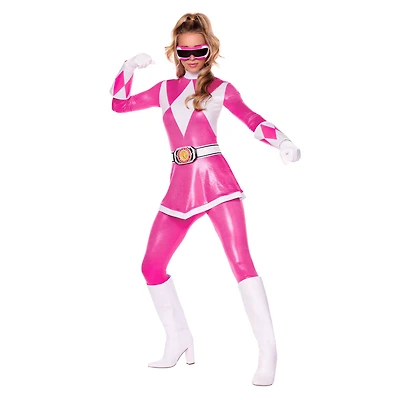 Adult Pink Power Ranger Costume - Mighty Morphin Rangers
