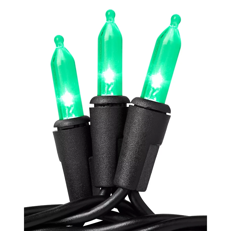 LED Green Mini Lights - 70 Count