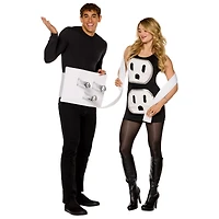Adult Plug and Socket Couples Costume