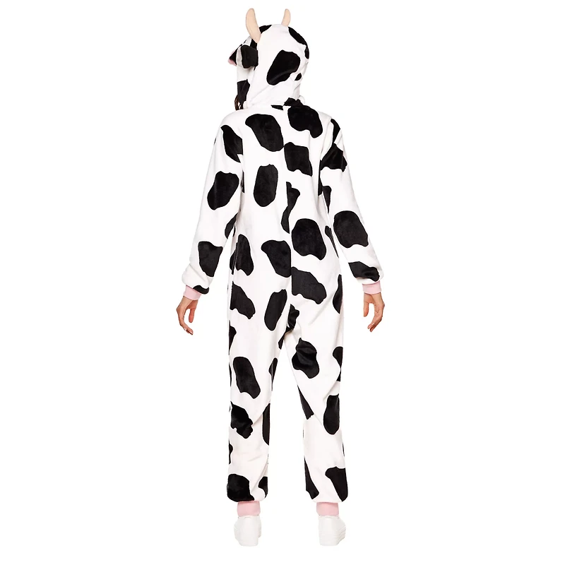 Adult Cow Jumpsuit Costume