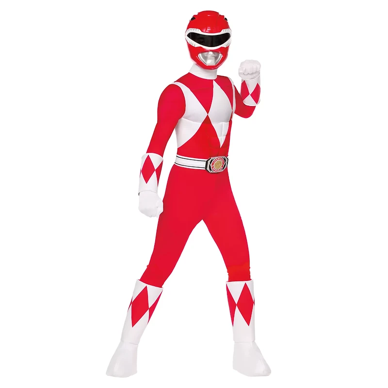 Kids Red Power Ranger Costume - Mighty Morphin Rangers