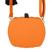 Rhinestone Jack-O'-Lantern Crossbody Bag
