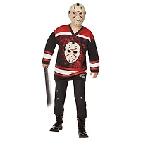 Kids Jason Voorhees Jersey and Mask Costume Kit - Friday the 13th
