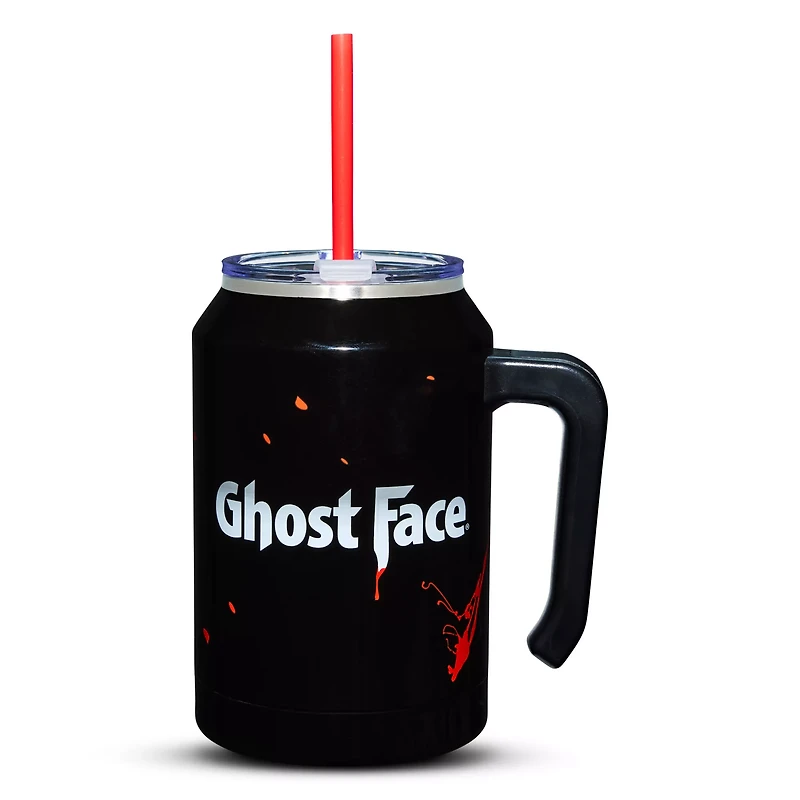 Ghost Face Cup with Straw - 30 oz.