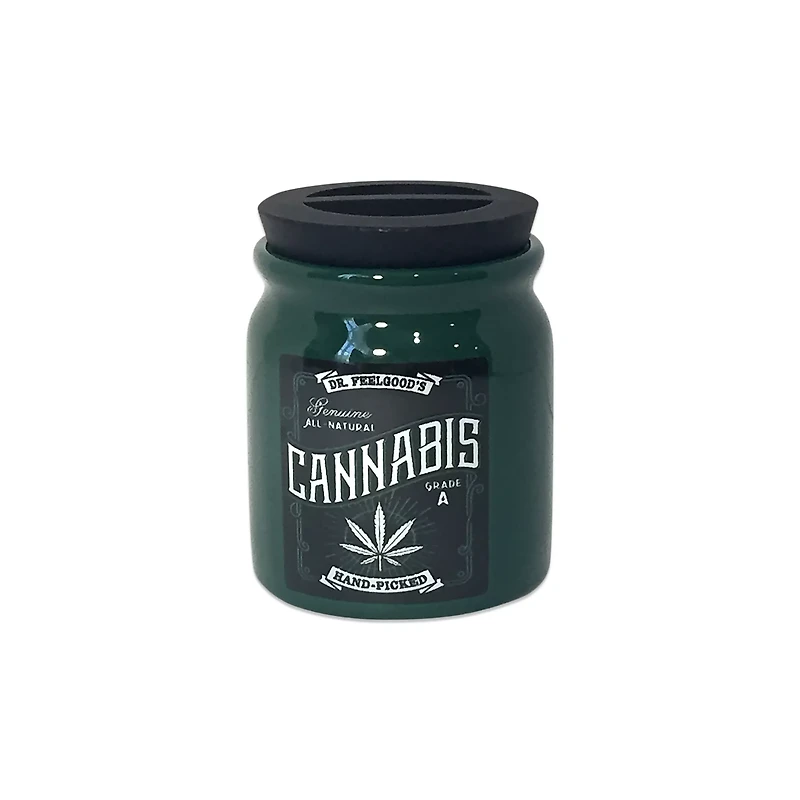 Hand-Picked Cannabis Leaf Stash Jar - 12 oz
