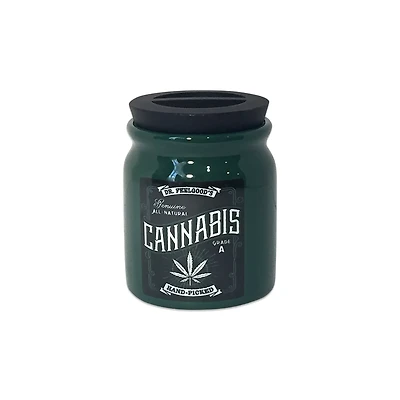 Hand-Picked Cannabis Leaf Stash Jar - 12 oz