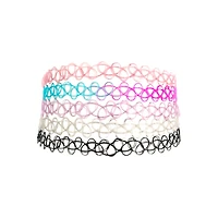 Multi-Pack Tattoo Choker Necklaces - 5 Pack