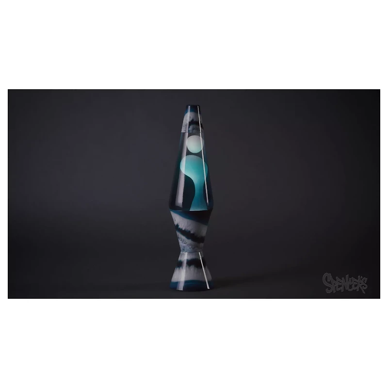 17 Inch Blue and White Lava Lamp