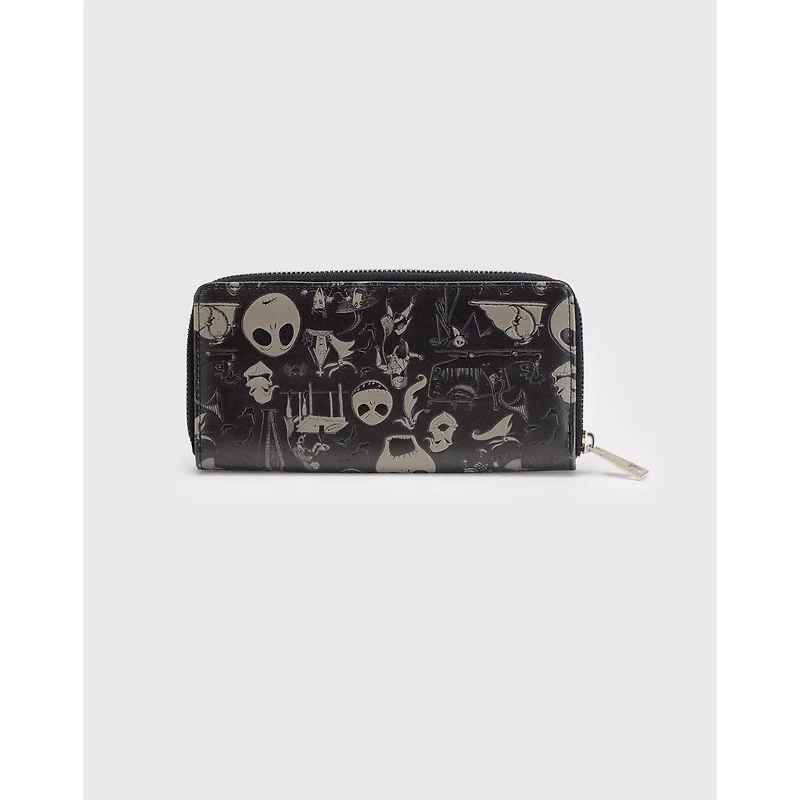 Now and Forever Jack Skellington and Sally Zip Wallet - The Nightmare Before Christmas