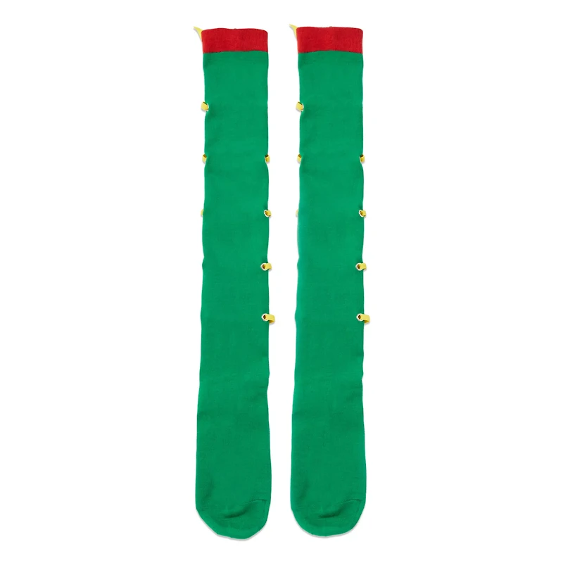 Rasta Lace-Up Over The Knee Socks