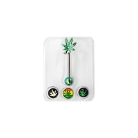 Leaf Barbell Set - 14 Gauge