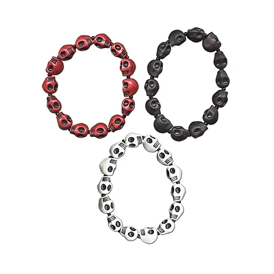 Multi-Pack Skull Bracelets - 3 Pack