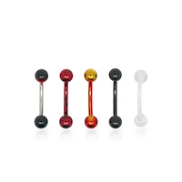 Multi-Pack Splatter Ombre Curved Barbells 5 Pack - 16 Gauge
