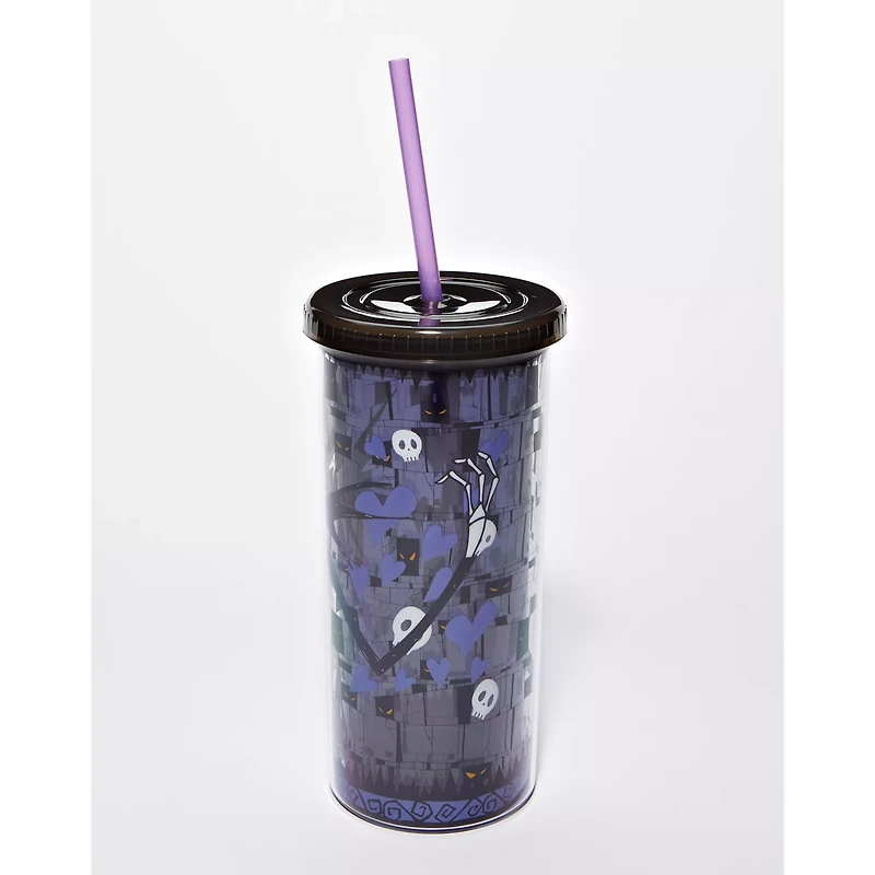 Jack Skellington Skull and Heart Cup with Straw 20 oz. - The Nightmare Before Christmas