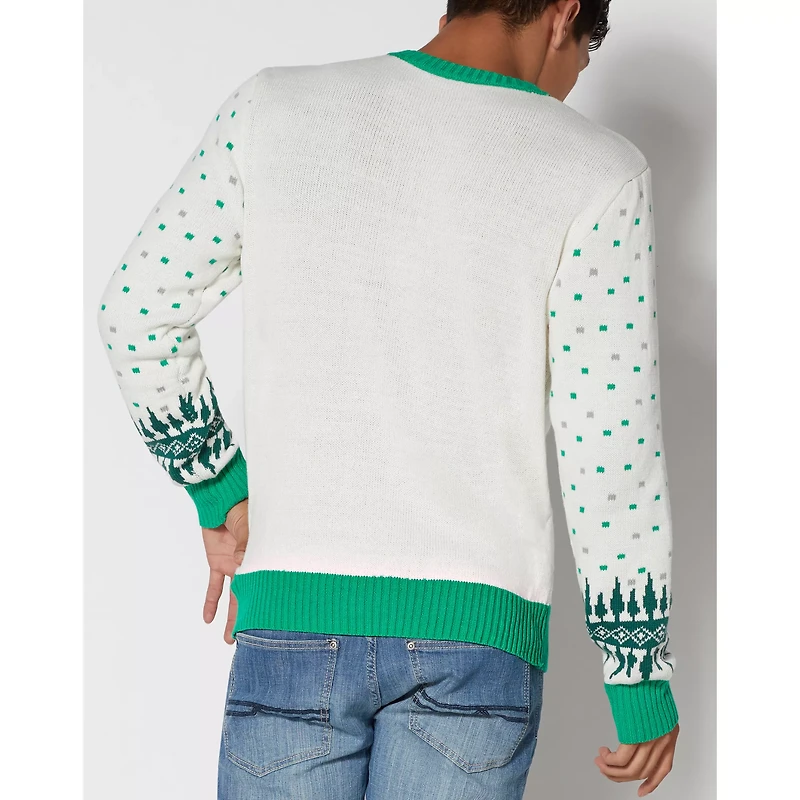 Light-Up Bob Ross Christmas Sweater