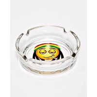 Rasta Leaf Emoji Stash Jar and Ashtray Set