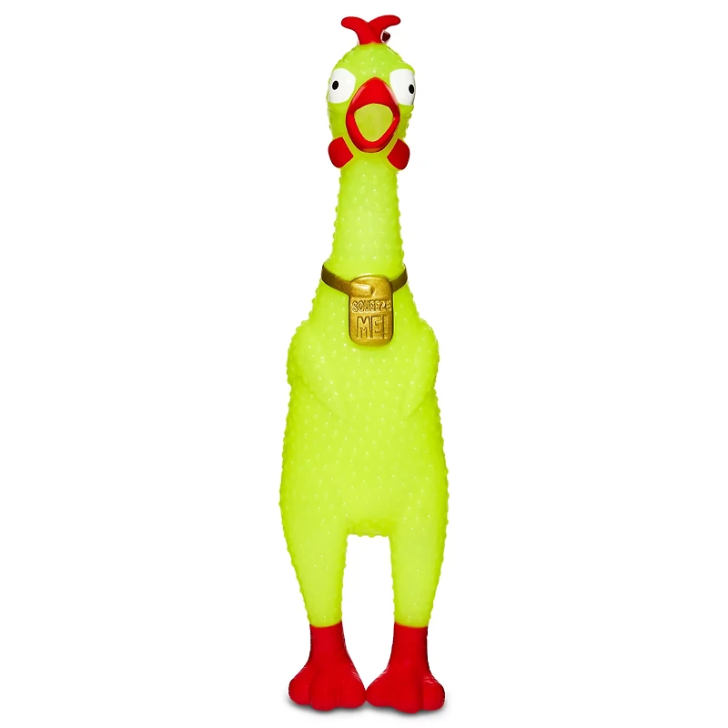 Yellow Squeeze Plastic Chicken