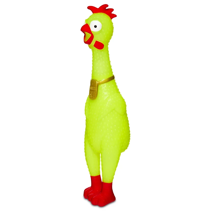 Yellow Squeeze Plastic Chicken