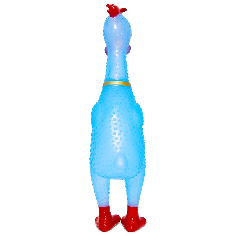 Blue Squeeze Plastic Chicken