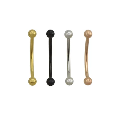 Multi-Pack Plated Curved Barbells 4 Pack - 16 Gauge