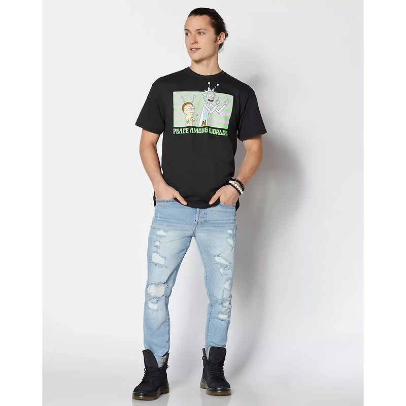Peace Among Worlds T Shirt - Rick and Morty