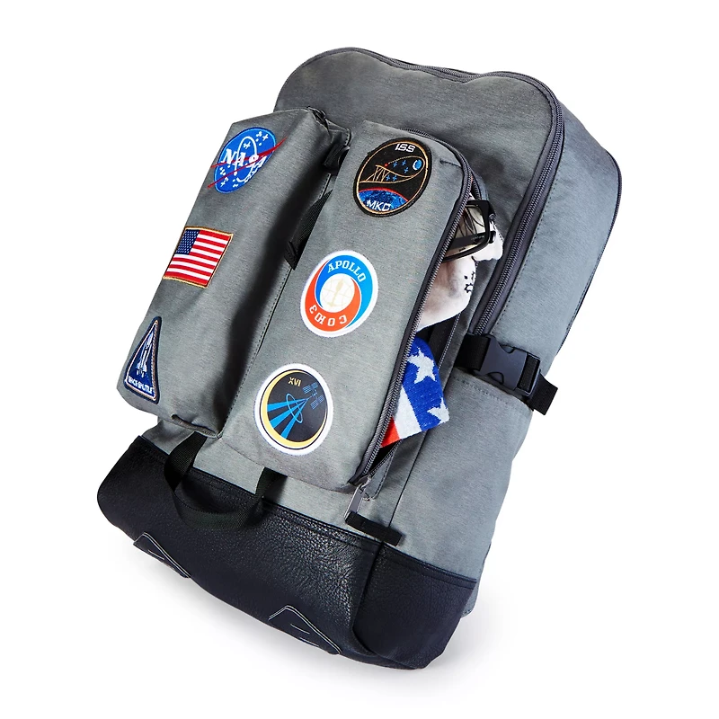 NASA Patches Built-Up Backpack