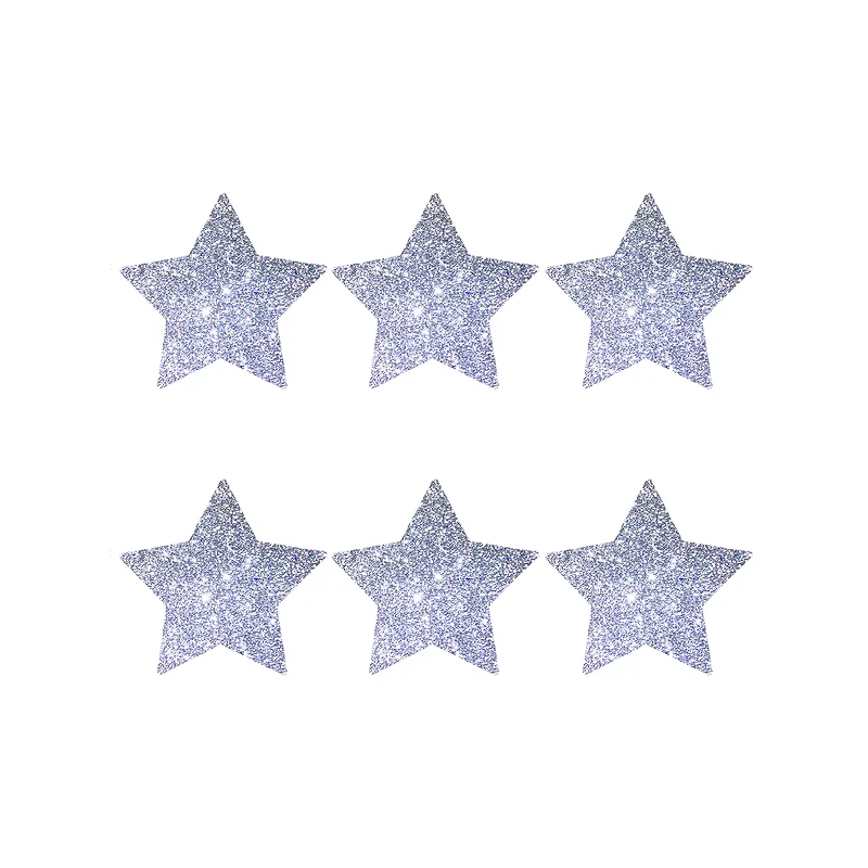 Glitter Star Pasties - 6 Pack