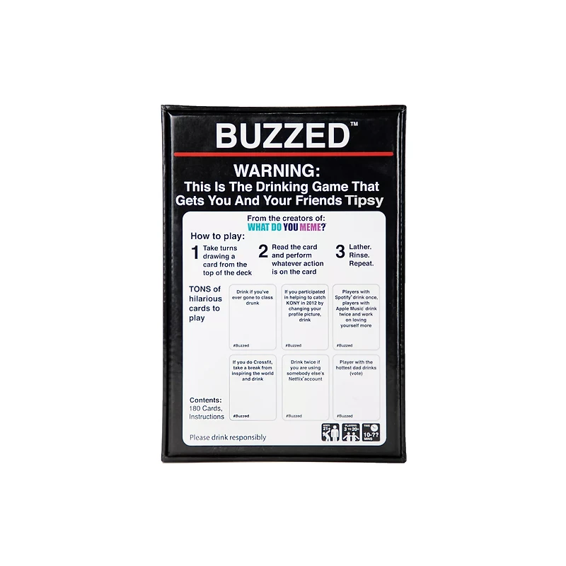 BUZZED Drinking Card Game