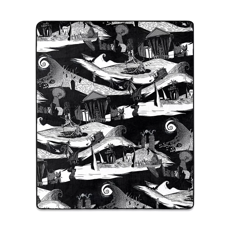 Jack Skellington Reversible Fleece Blanket - The Nightmare Before Christmas