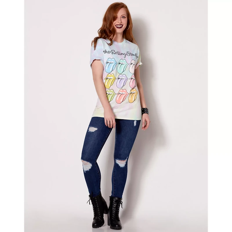 Tie Dye Pastel The Rolling Stones T Shirt