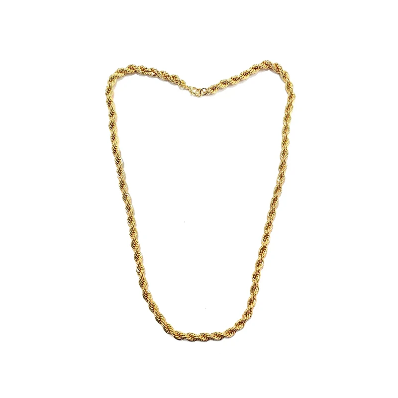 Goldtone Rope Chain Necklace