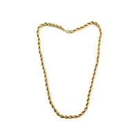 Goldtone Rope Chain Necklace