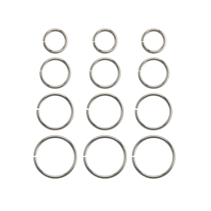 Multi-Pack Hoop Nose Rings - 12 Pack