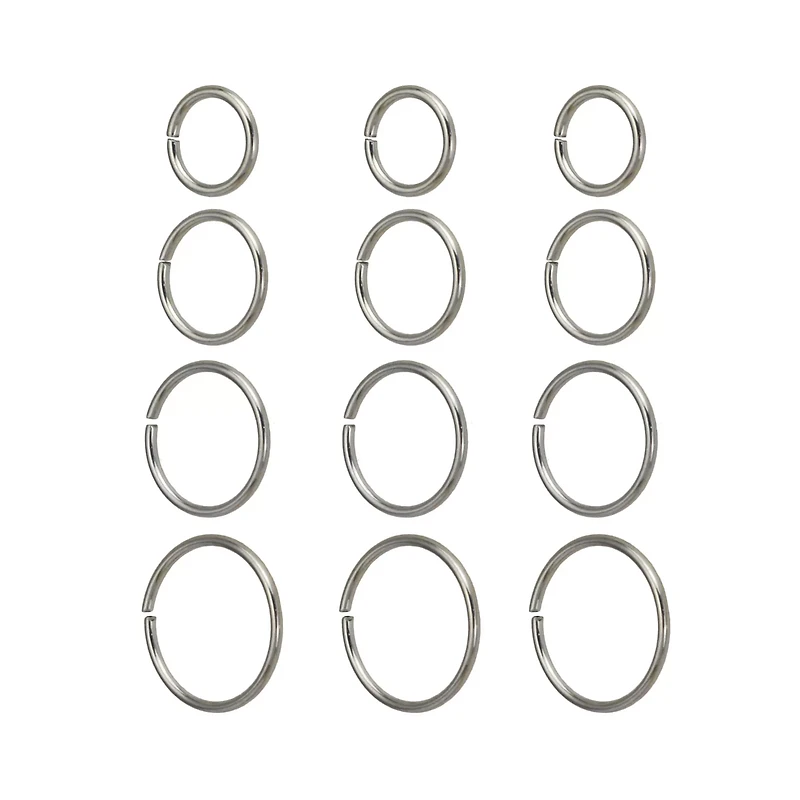 Multi-Pack Hoop Nose Rings - 12 Pack